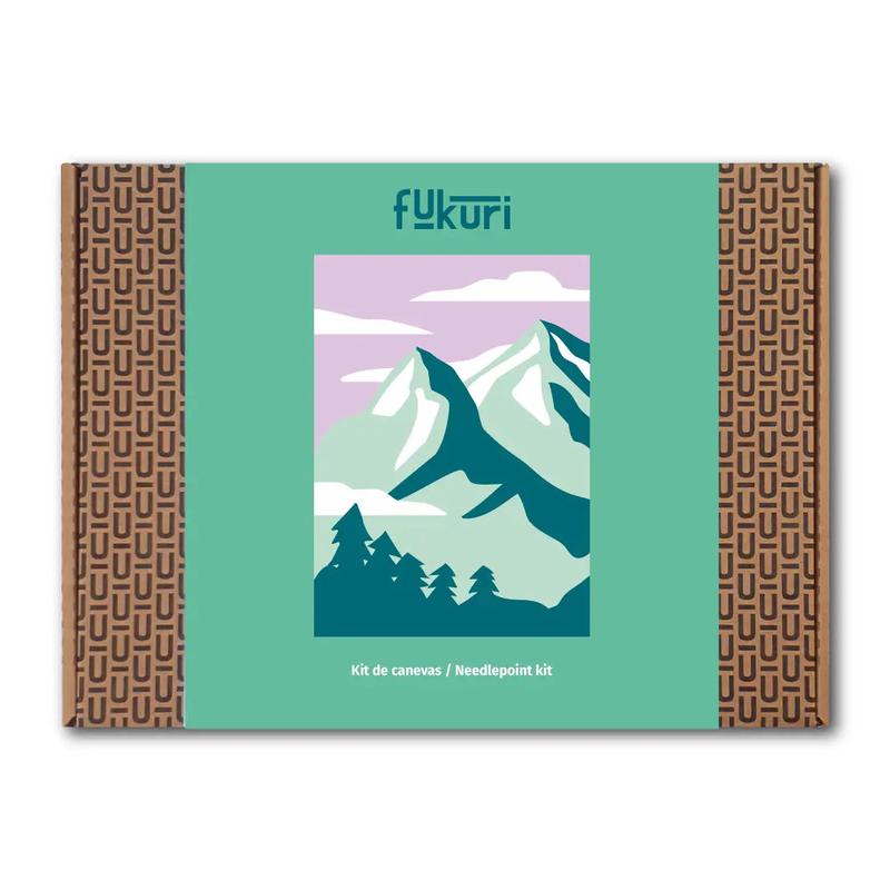 Kit complet Canevas 13x18cm - Montagne