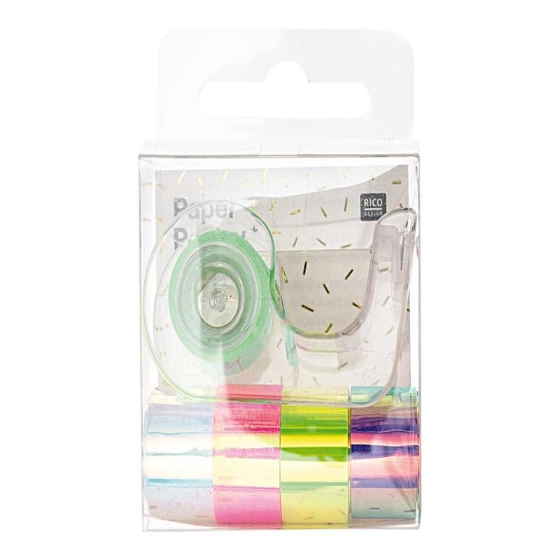 Set de 5 mini Masking tape Rainbow